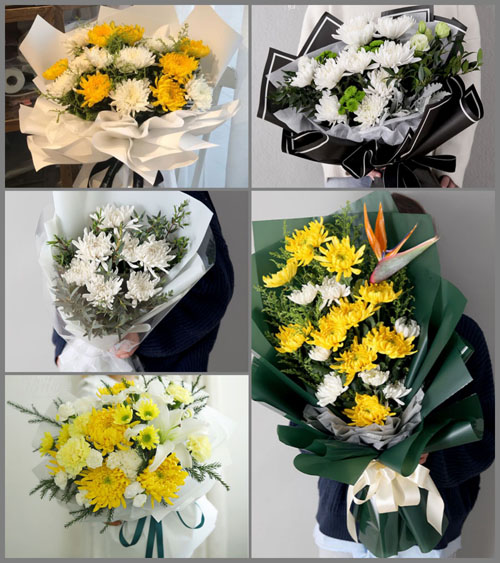 山东莱芜钢城区里辛街道黄金篮村白事花束代送